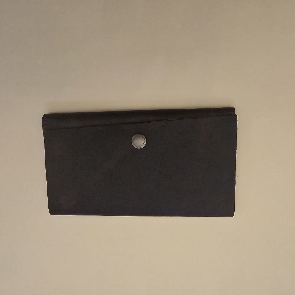 Portland Leather Almost Perfect RancherWallet, Distressed Dark Brown, New